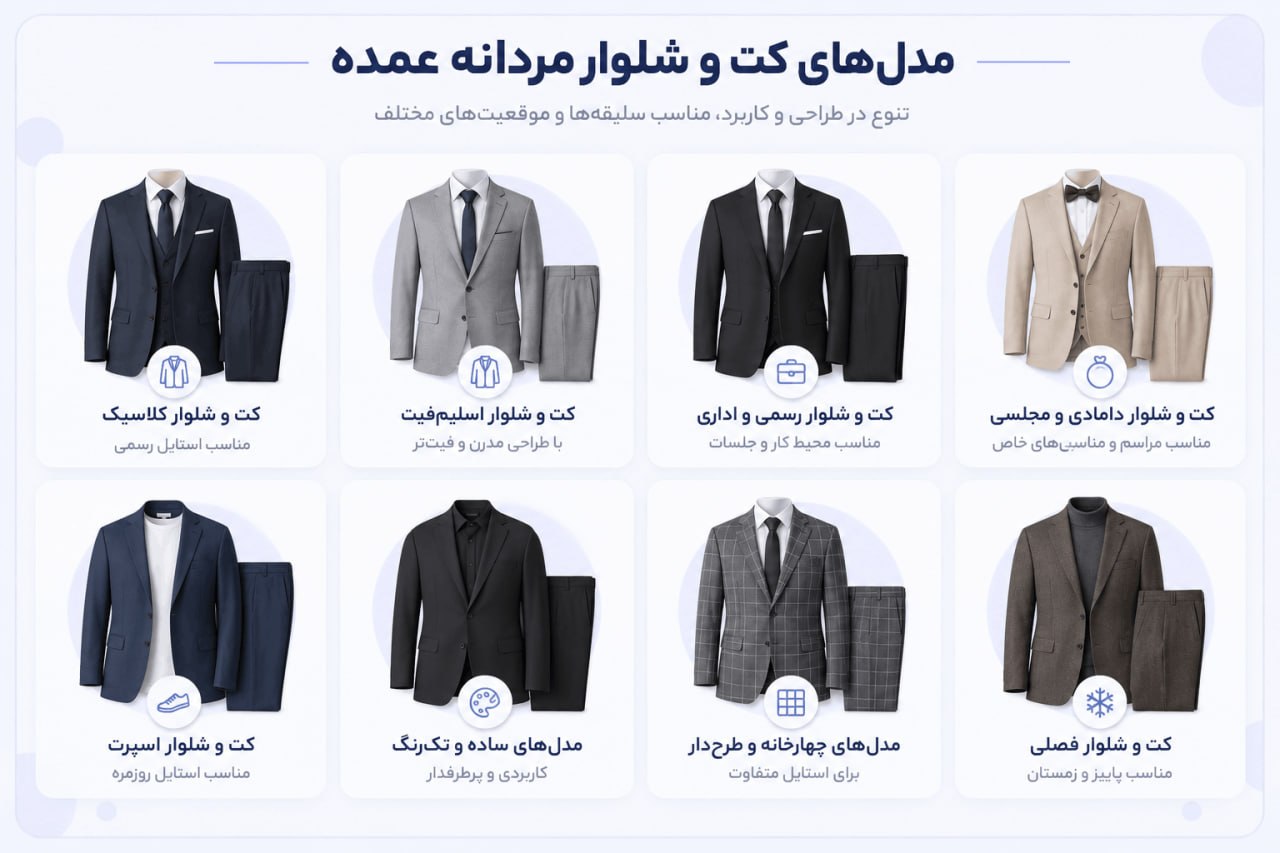 عمده فروشی کت شلوار مردانه