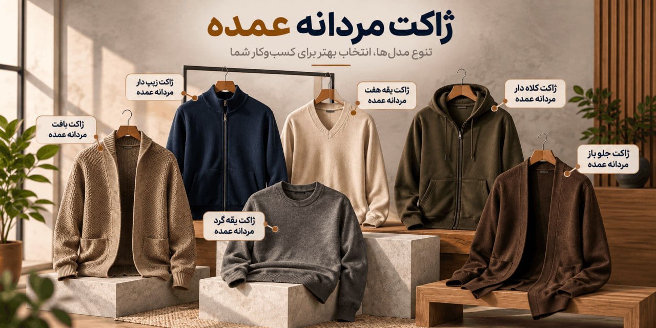 ژاکت مردانه عمده - لینک ویترین