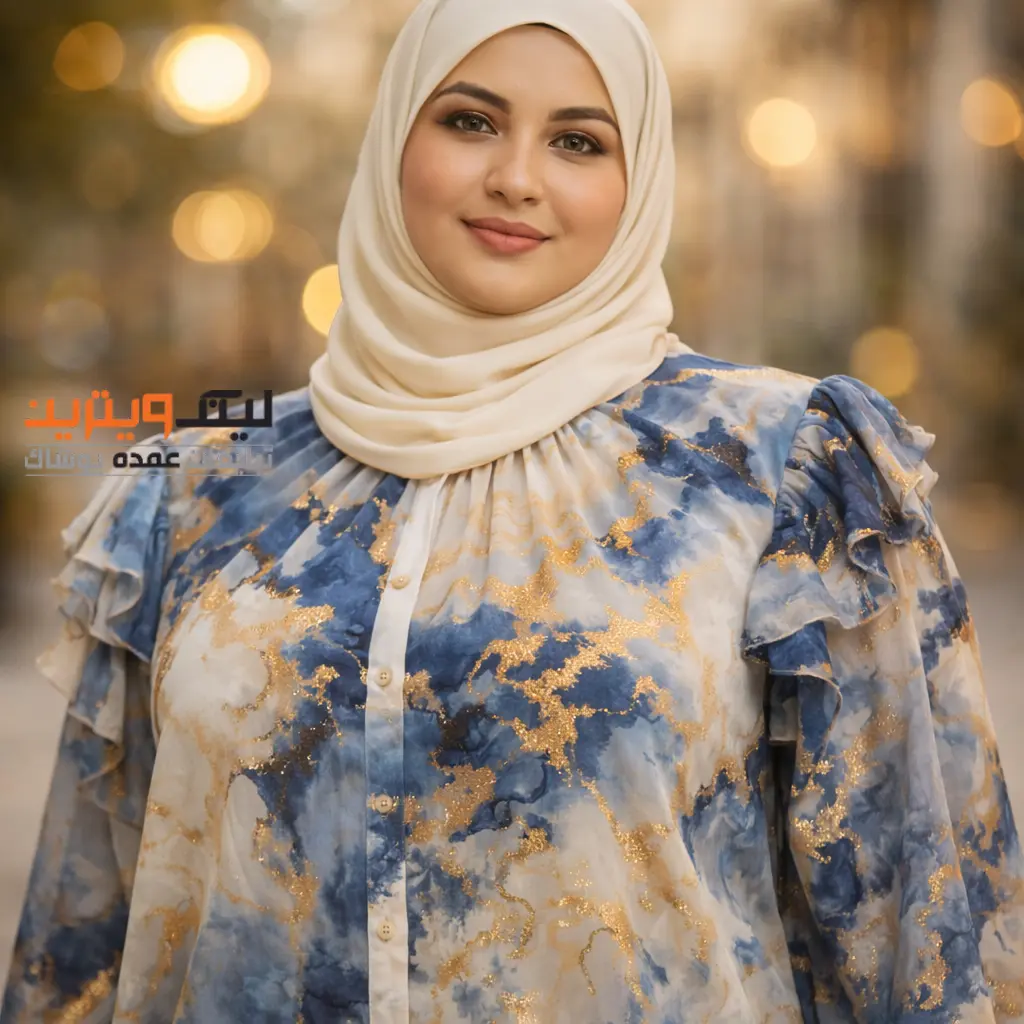 شومیز سایز بزرگ زنانه عمده | شومیزمجلسی سایز بزرگ زنانه | دختری با شومیز حریر زنانه برای افراد چاق | لینک ویترین