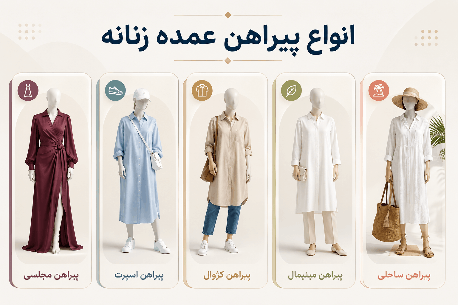 انواع پیراهن عمده زنانه