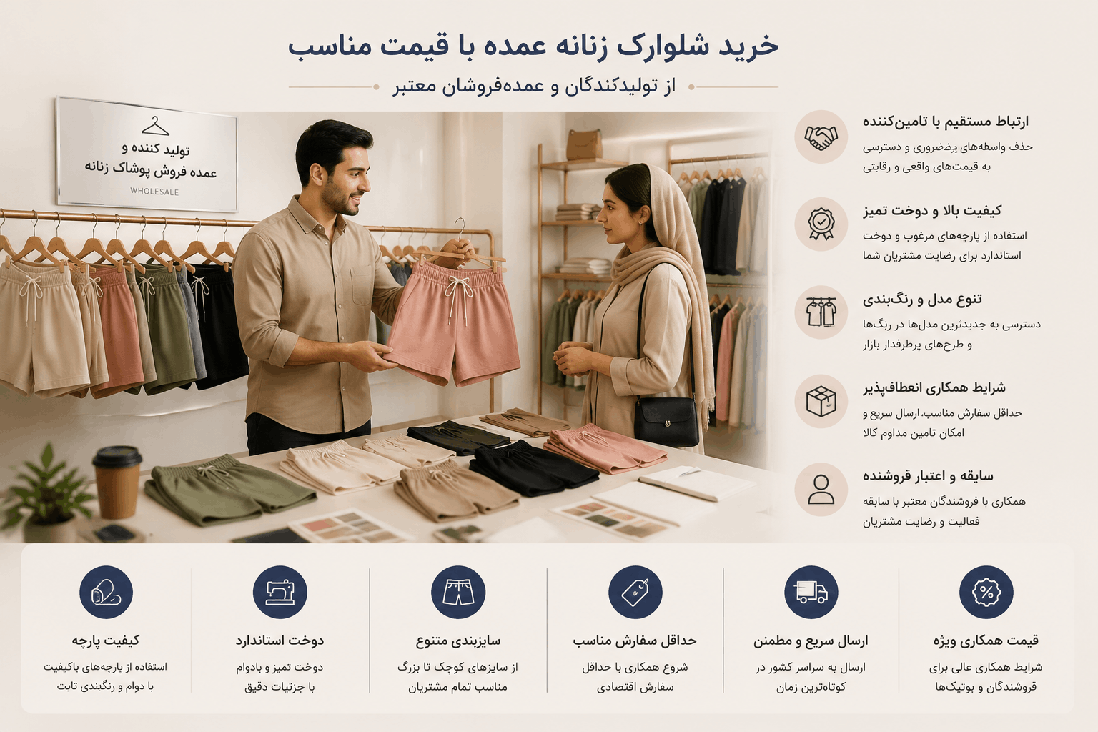 خرید شلوارک زنانه