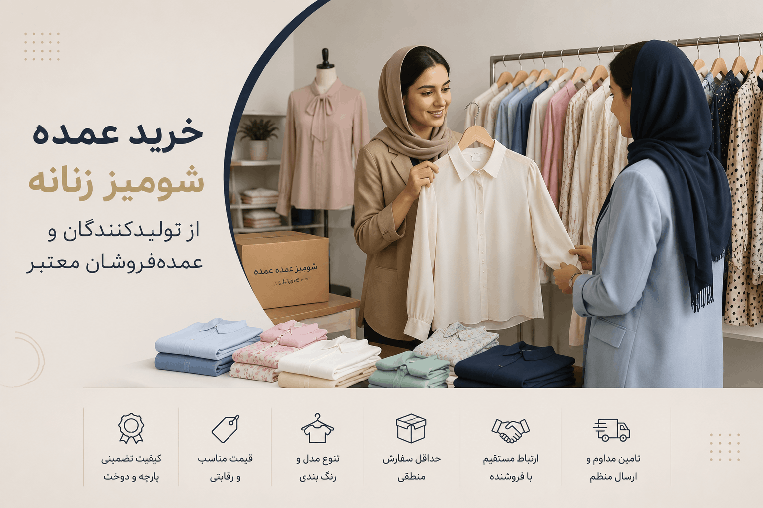 خرید شومیز عمده زنانه لینک ویترین