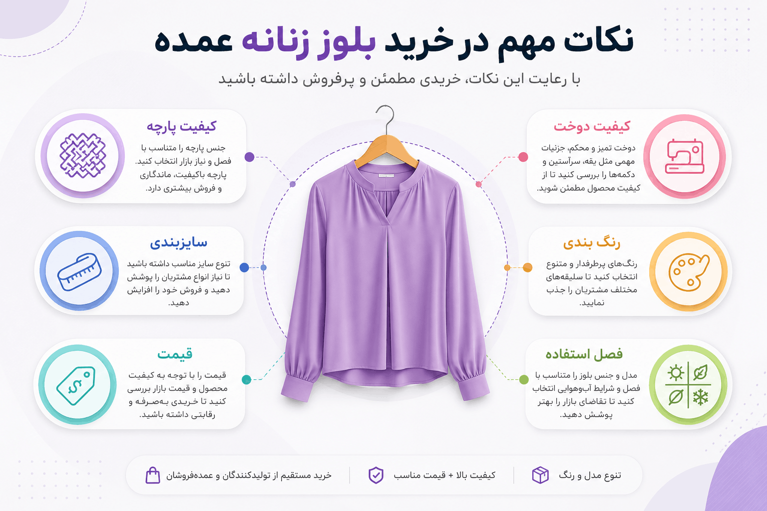نکات مهم خرید بلوز زنانه