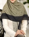 روسری نخی طرح مهرسا دور دوخت منگوله دار 20325