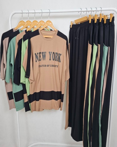 ست تیشرت لانگ شلوار بگ New York