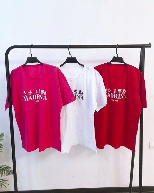  تیشرت نخپنبه سوپر باکسی عرض ۶۰   madrina 