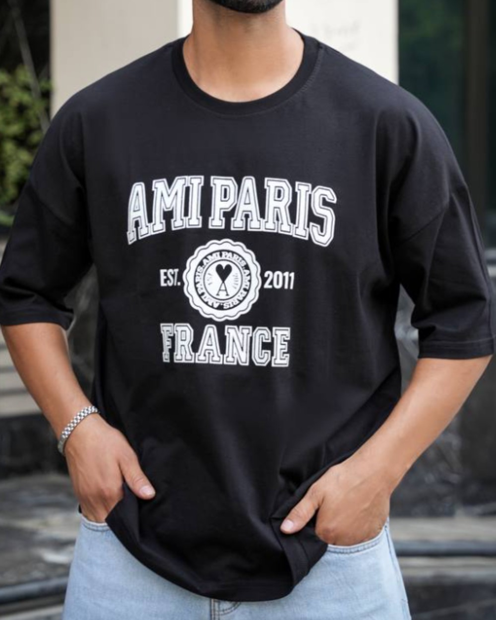 تیشرت باکسی چاپی