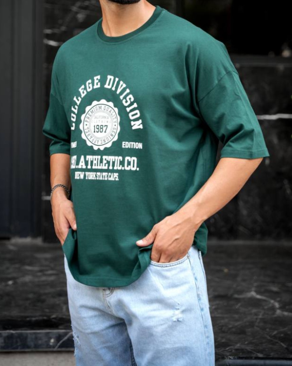 تیشرت باکسی چاپی