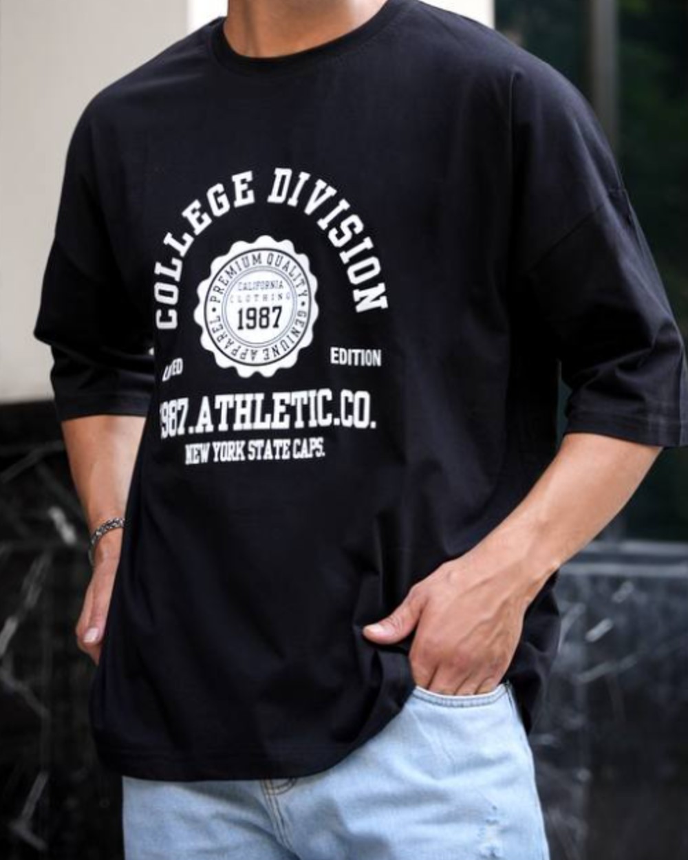 تیشرت باکسی چاپی