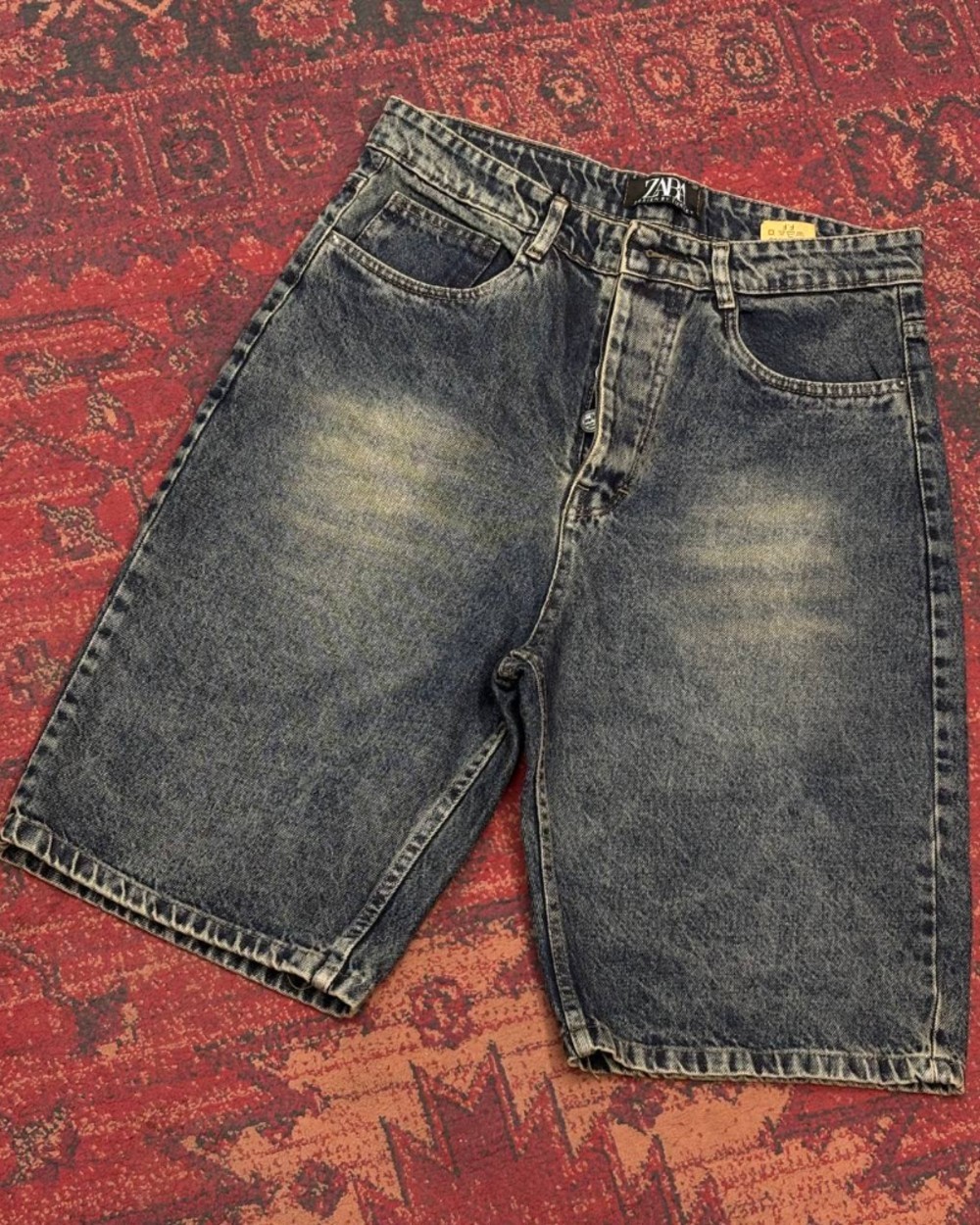 شلوارک جین مردانه پر