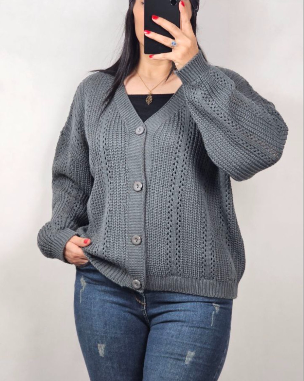 ژاکت ۴ دکمه طرحدار کد3024