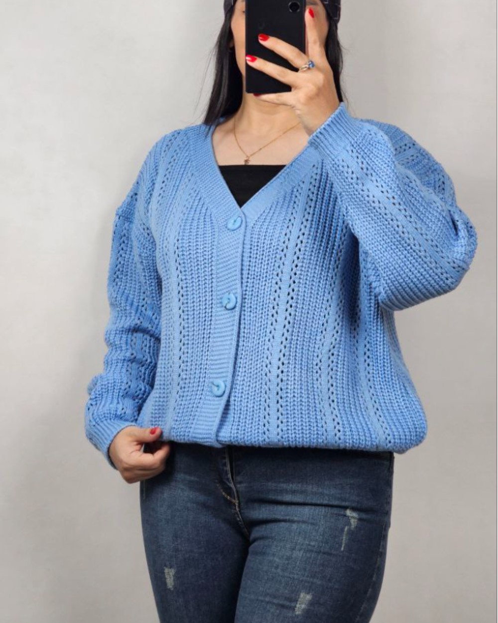 ژاکت ۴ دکمه طرحدار کد3024