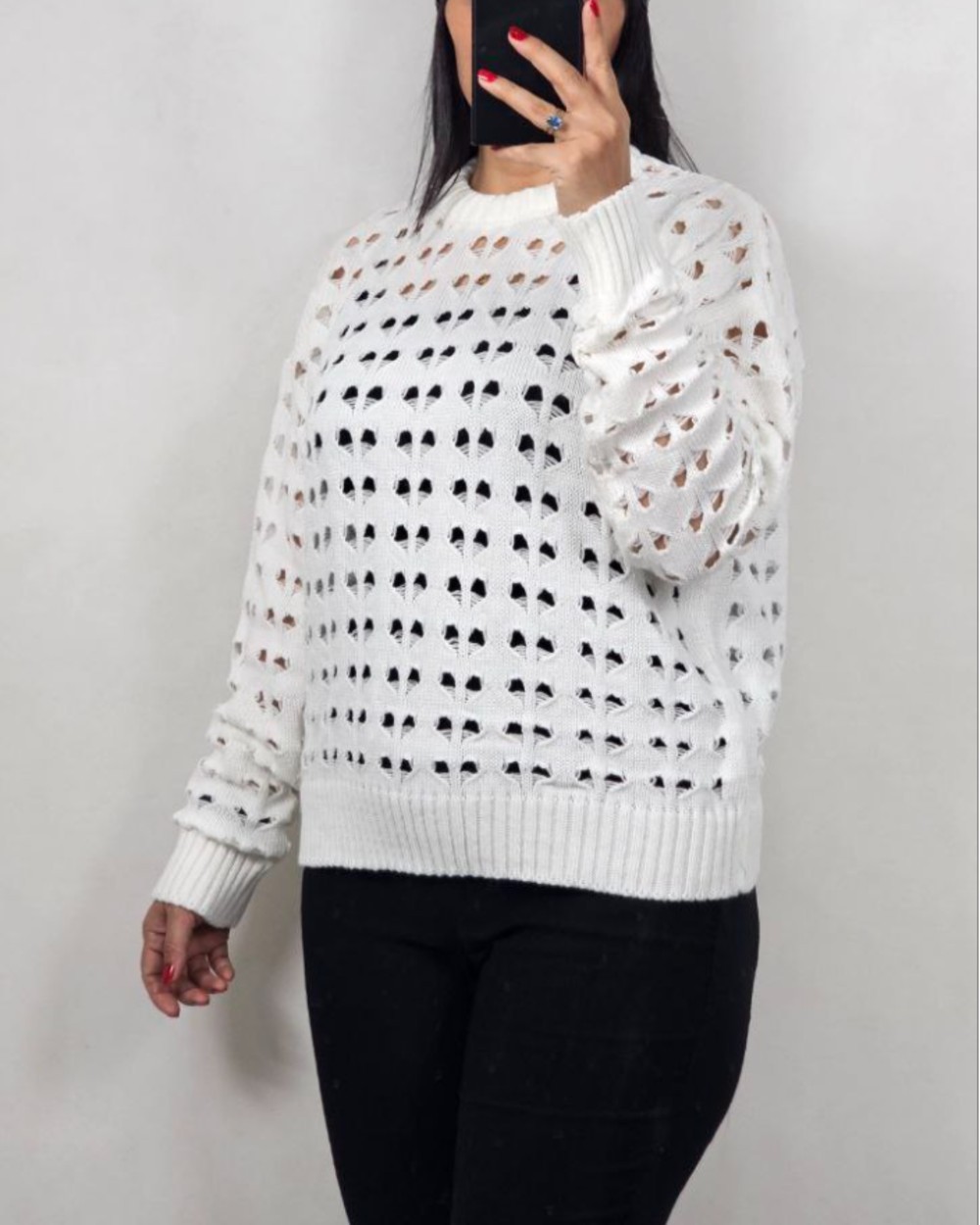 بلوز ژور قلبی پایین کشباف کد 3034