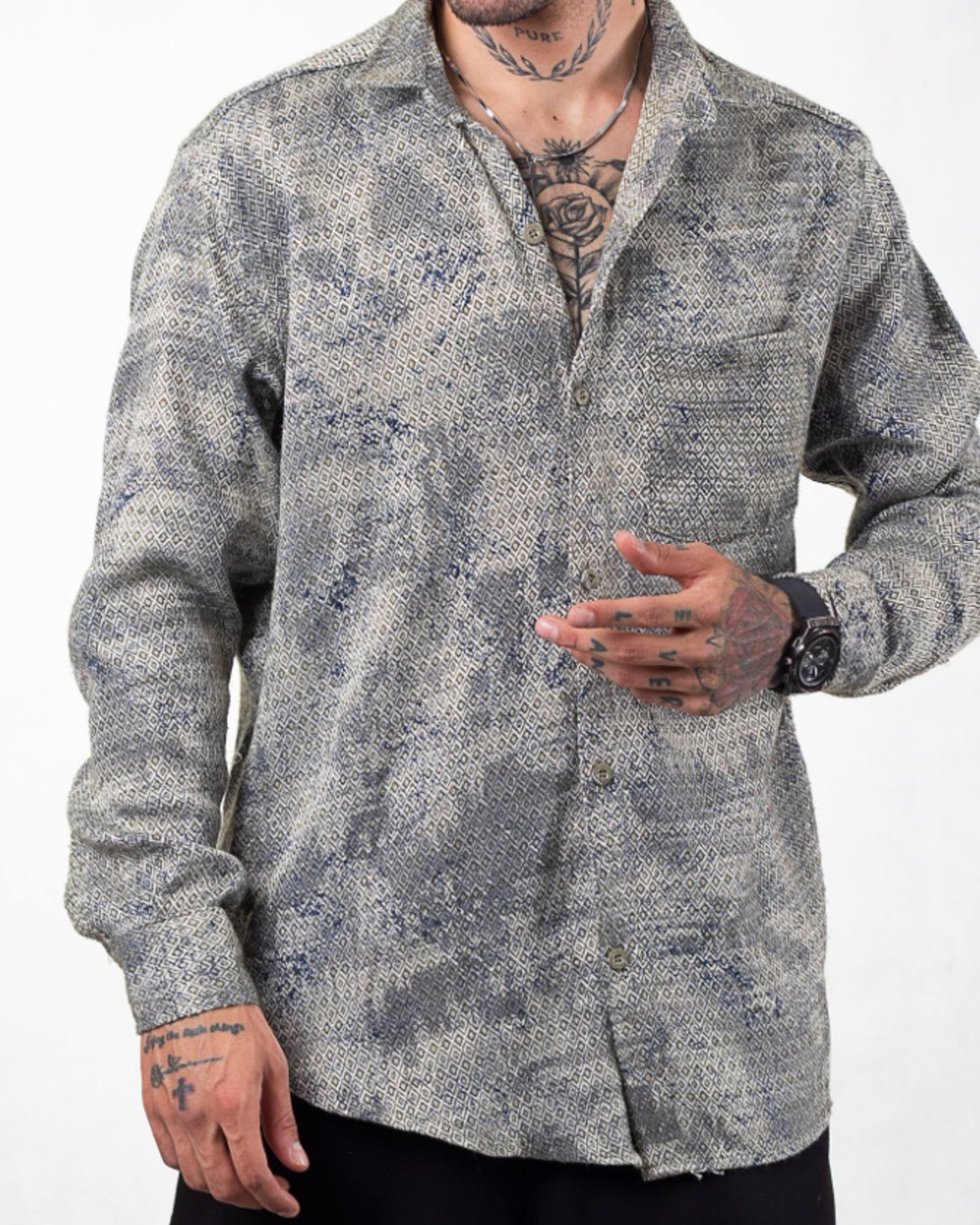 پیراهن پشمی پاییزی مردانه