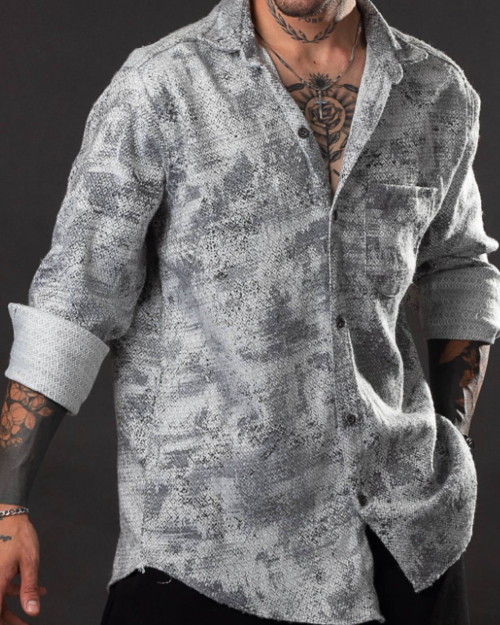 پیراهن پشمی پاییزی مردانه