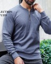 بلوز مردانه نیم زیپ