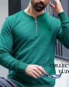 بلوز مردانه نیم زیپ