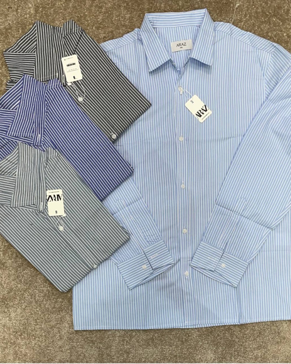 پیراهن پارچه مودال راه راه