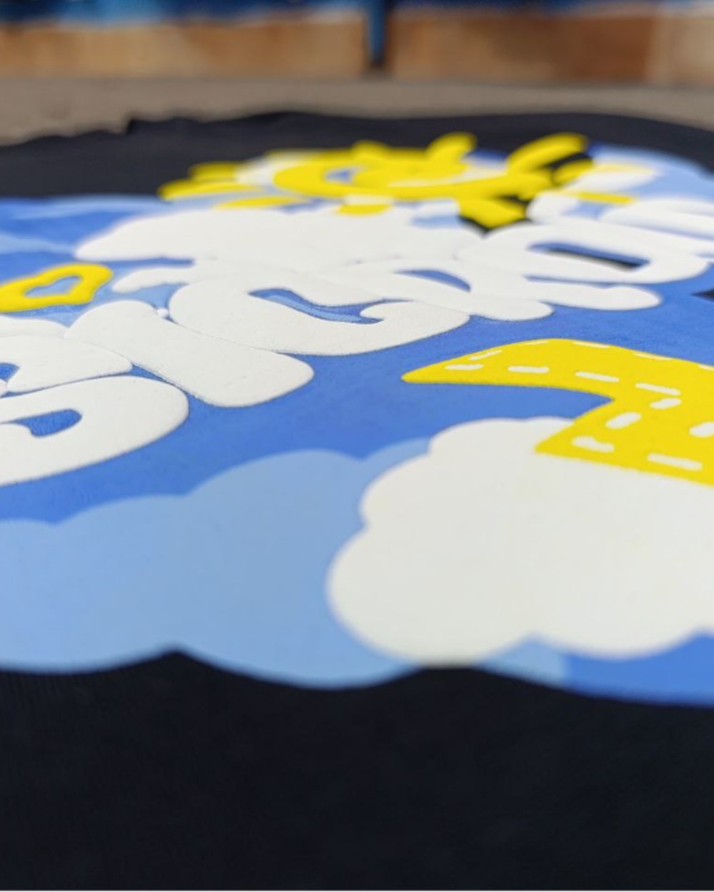 تیشرت لانگ سوپر پنبه طرح قلب ابر