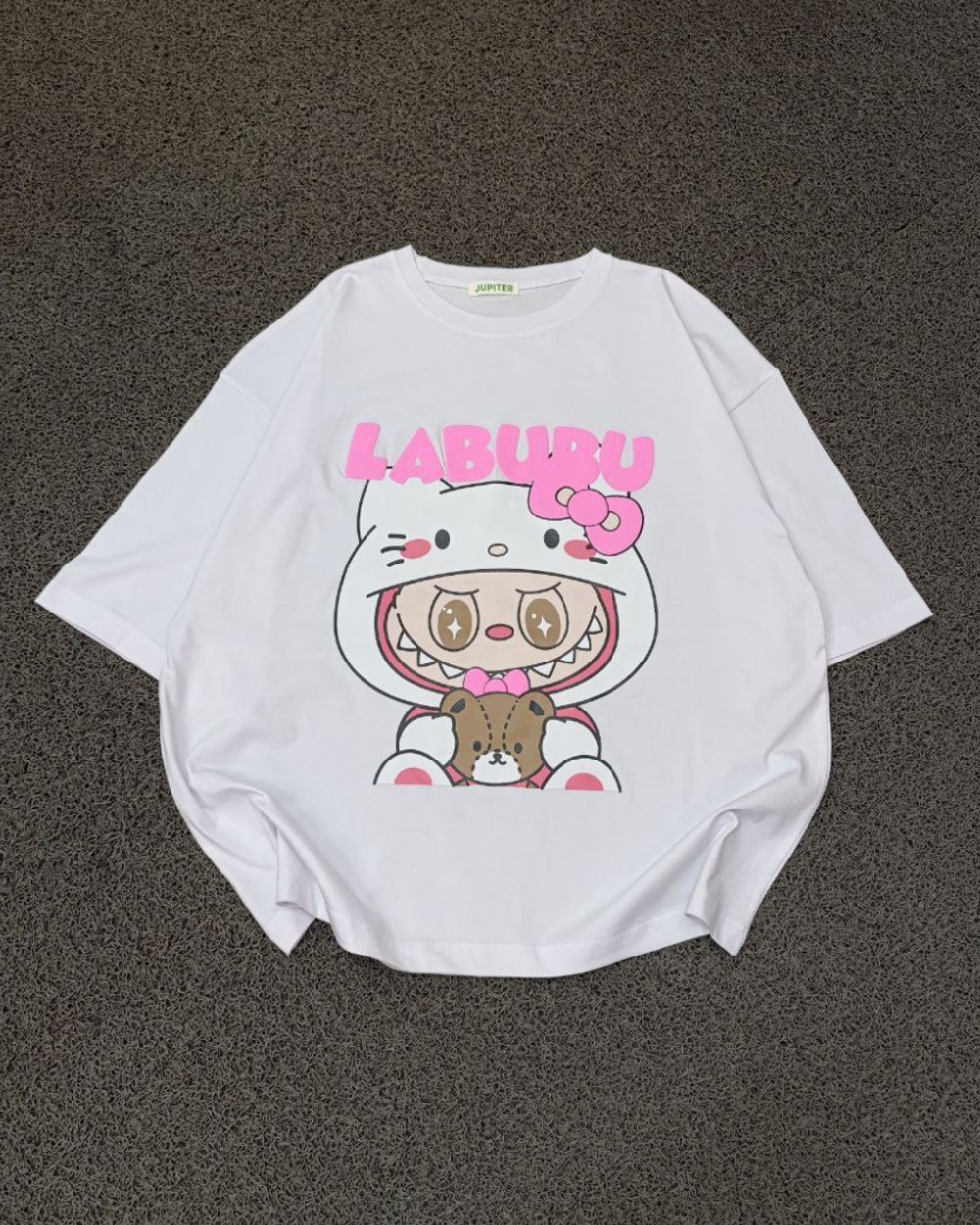 تیشرت لانگ سوپر پنبه طرح لبوبو