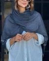شال نخی دور دانتل گندمی