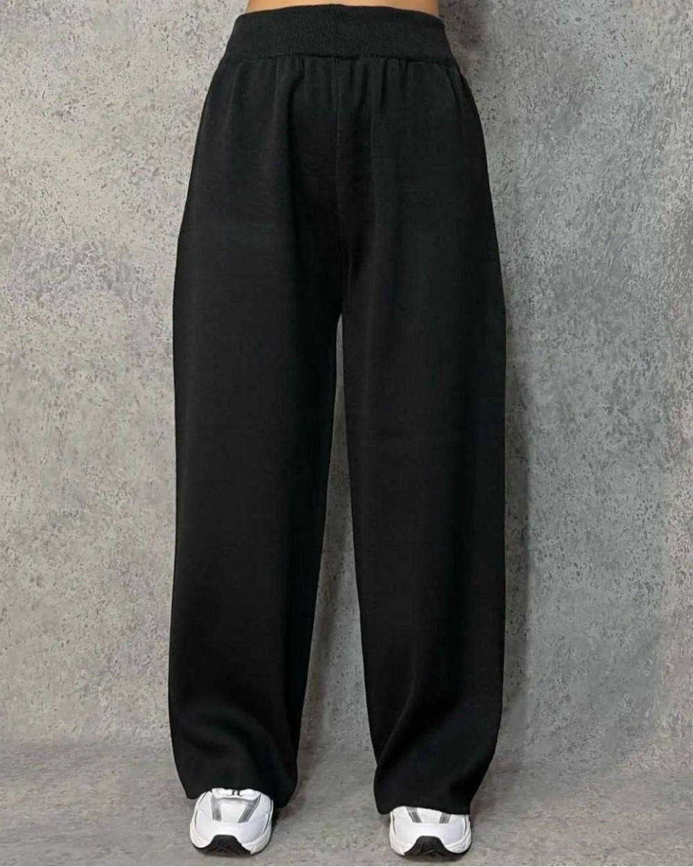 شلوار بافت کمر کش پهن