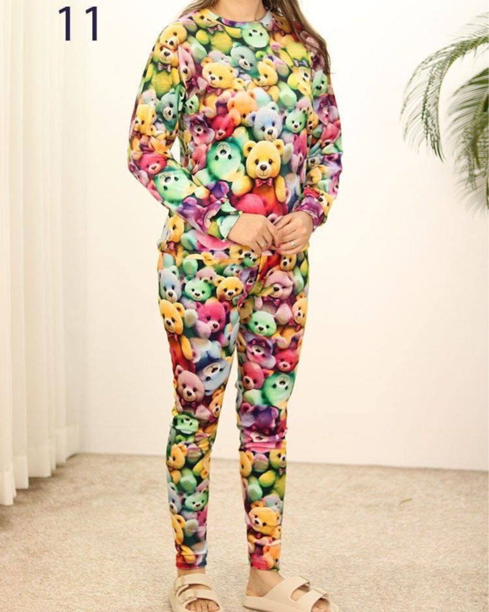 ست بلوز شلوار چاپ فانتزی