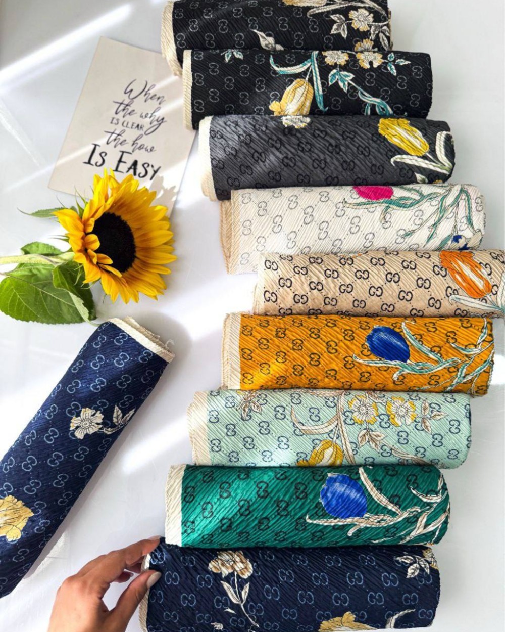 روسری پلیسه پاییزه