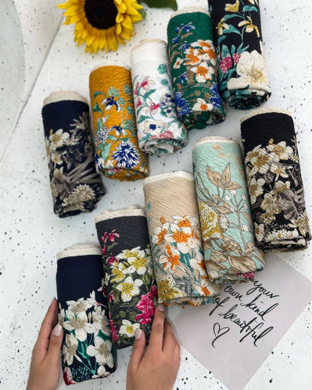 روسری پلیسه پاییزه