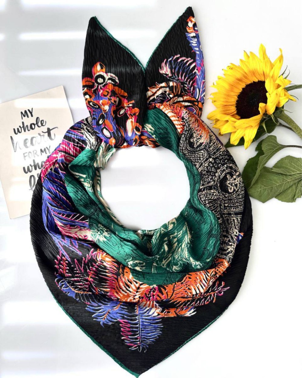 روسری پلیسه پاییزه