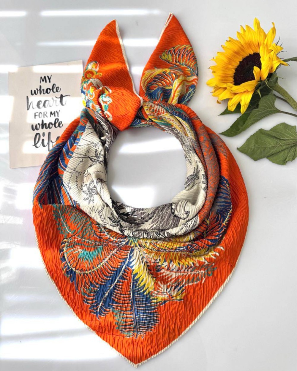 روسری پلیسه پاییزه