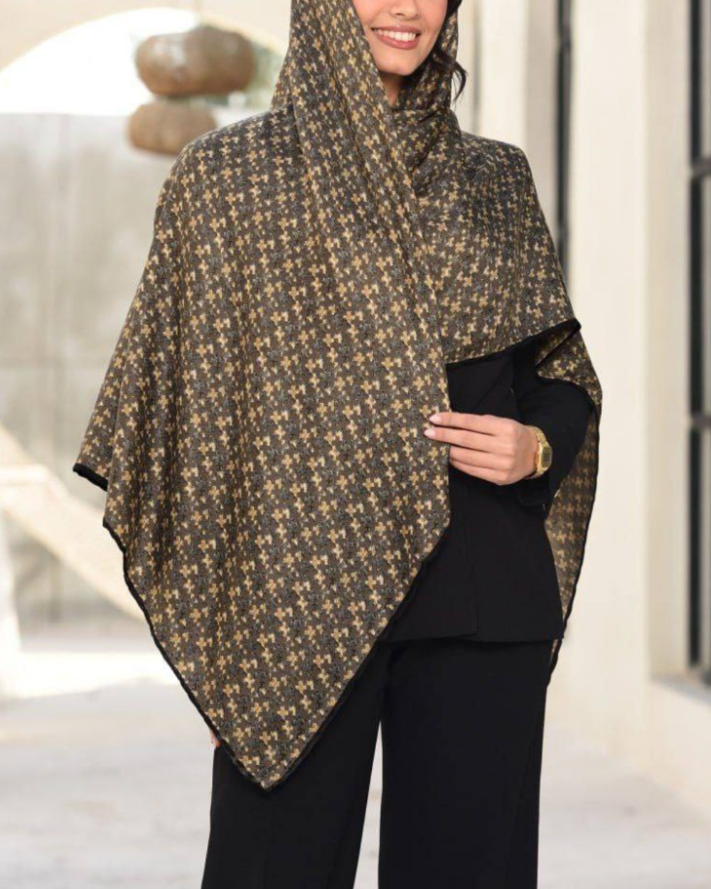 روسری پاییزه پارچه نیلا