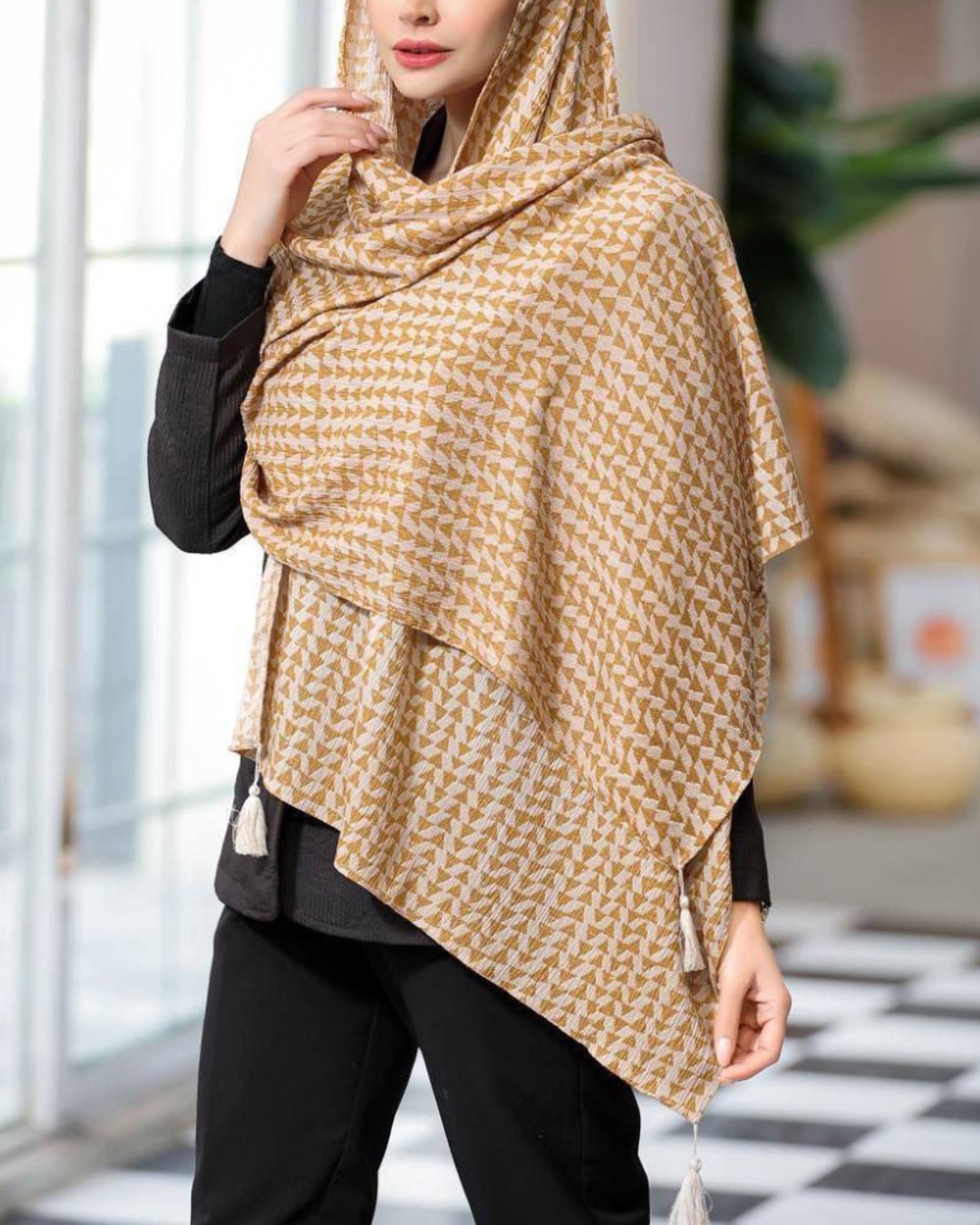 شال پلیسه پاییزه