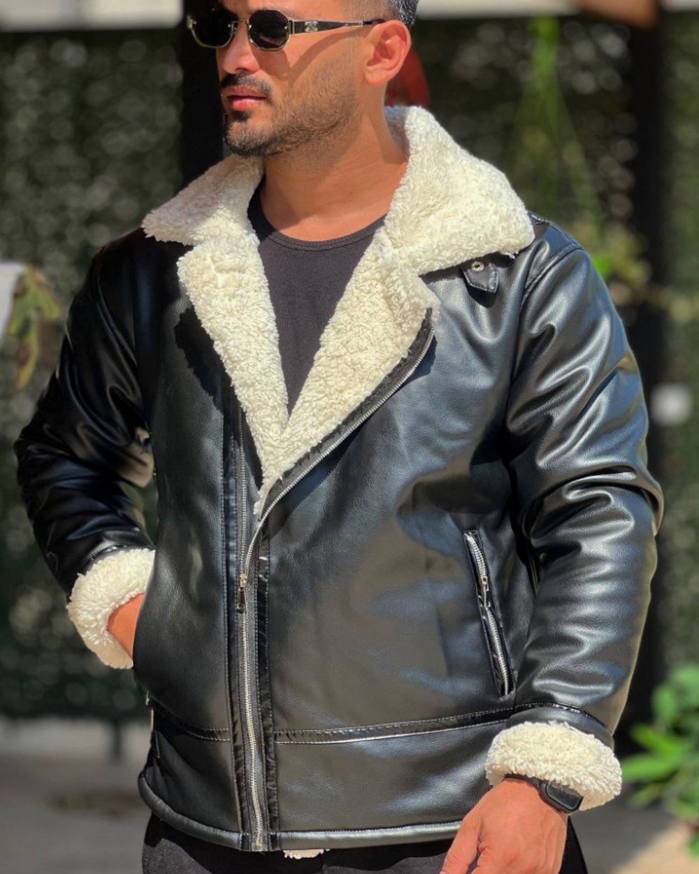 کاپشن چرم بوفالو