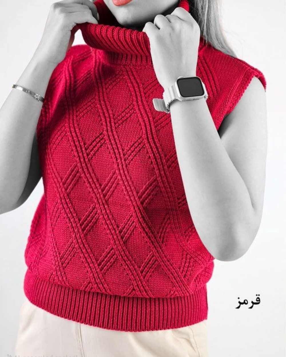 ژیله بافت یقه اسکی لوزی کد 1021