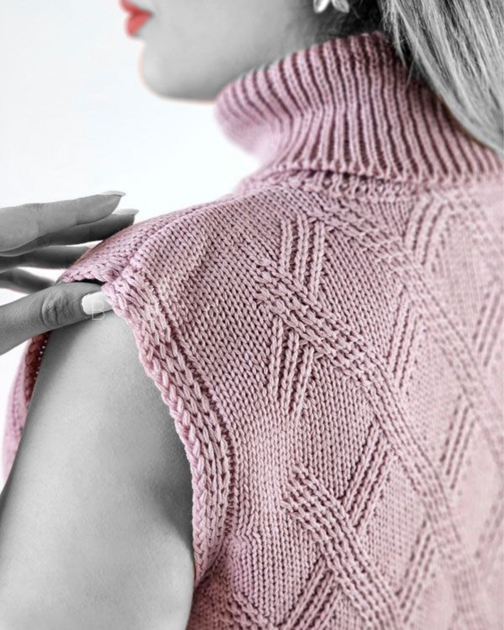 ژیله بافت یقه اسکی لوزی کد 1021