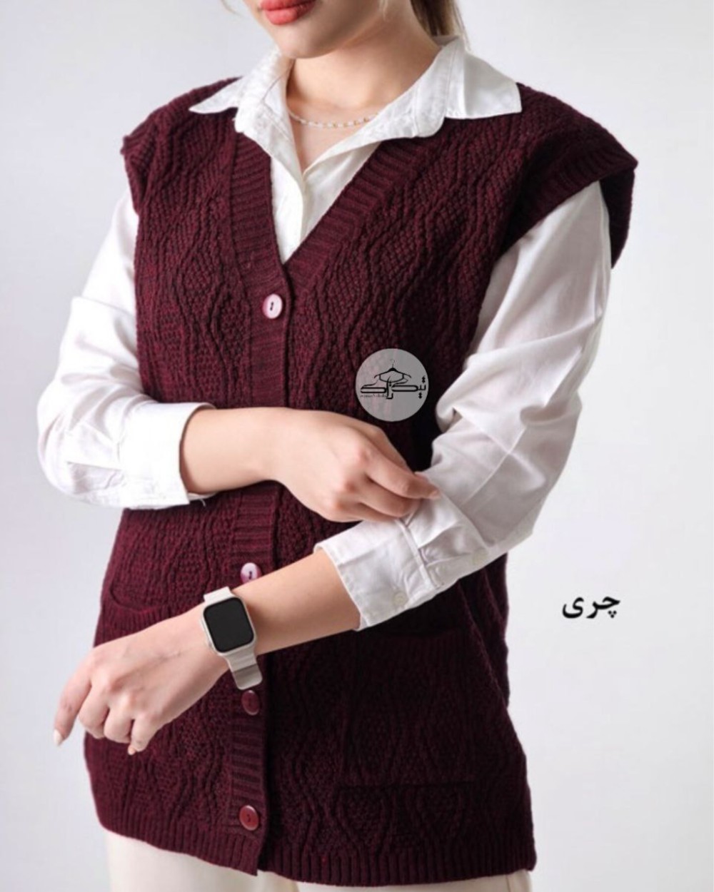 ژیله بافت آبشاری دو جیب کد3031