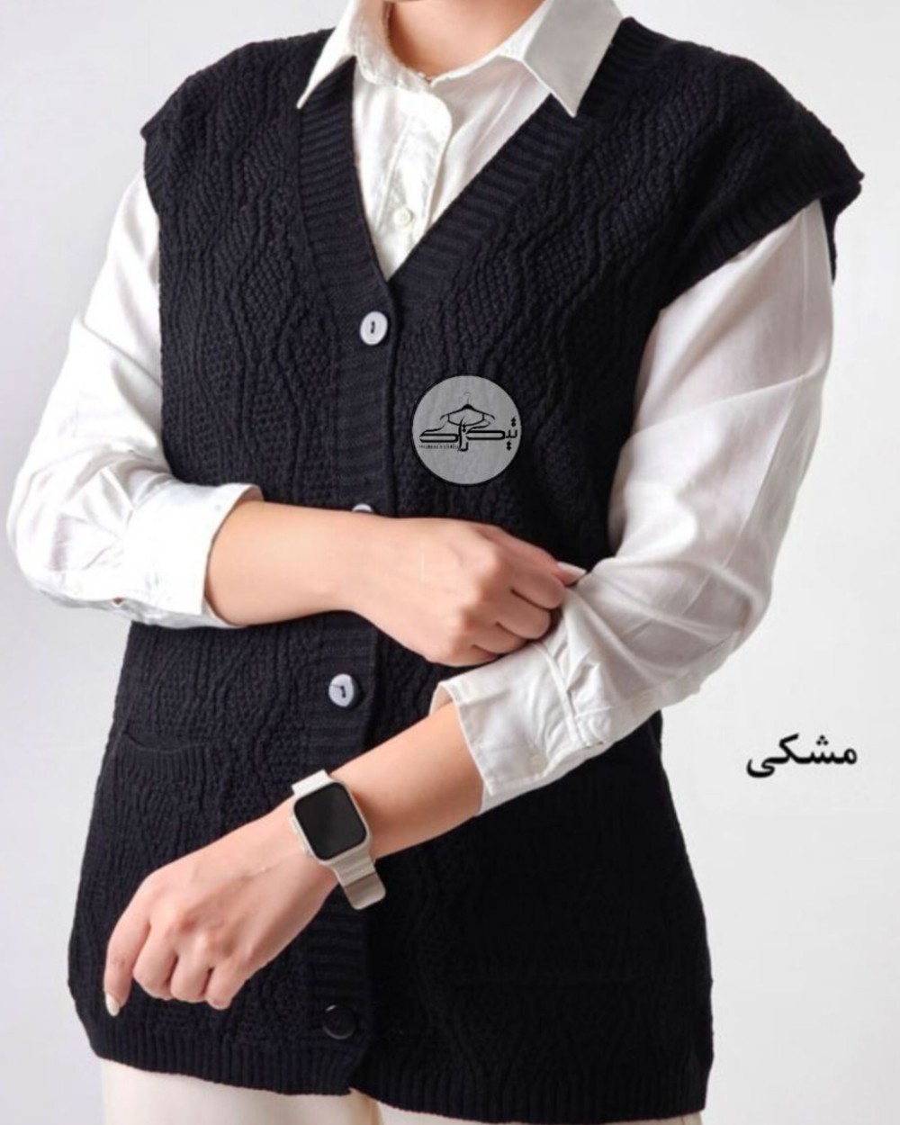 ژیله بافت آبشاری دو جیب کد3031