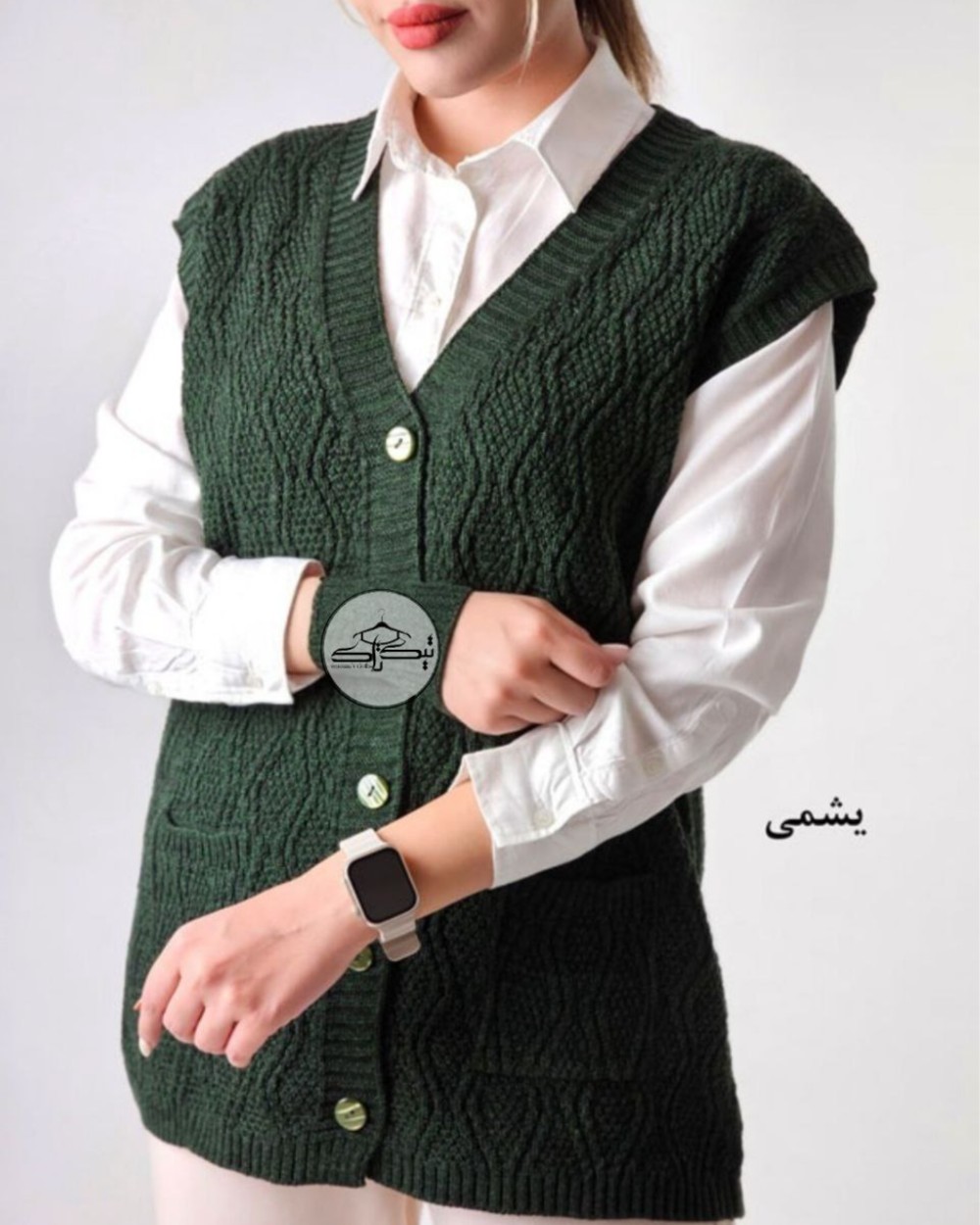 ژیله بافت آبشاری دو جیب کد3031