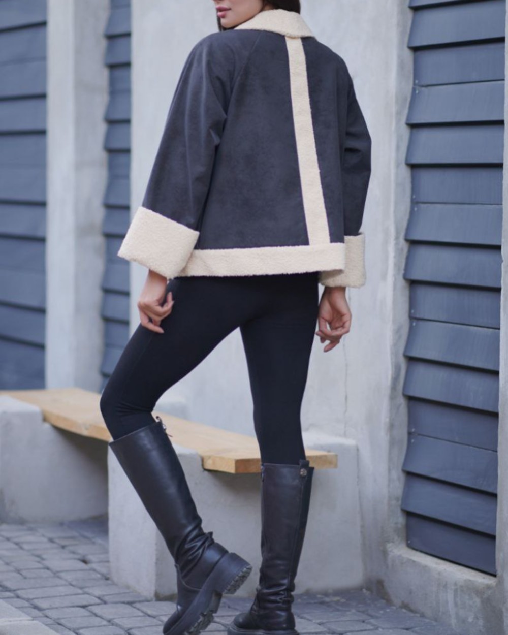 کاپشن مدل بوفالو یقه خز