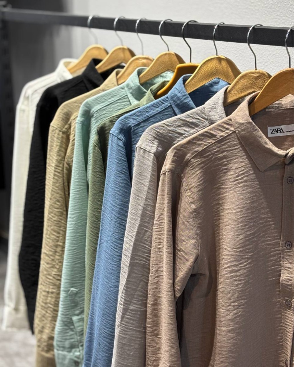 پیراهن آستین بلند لنین زارا