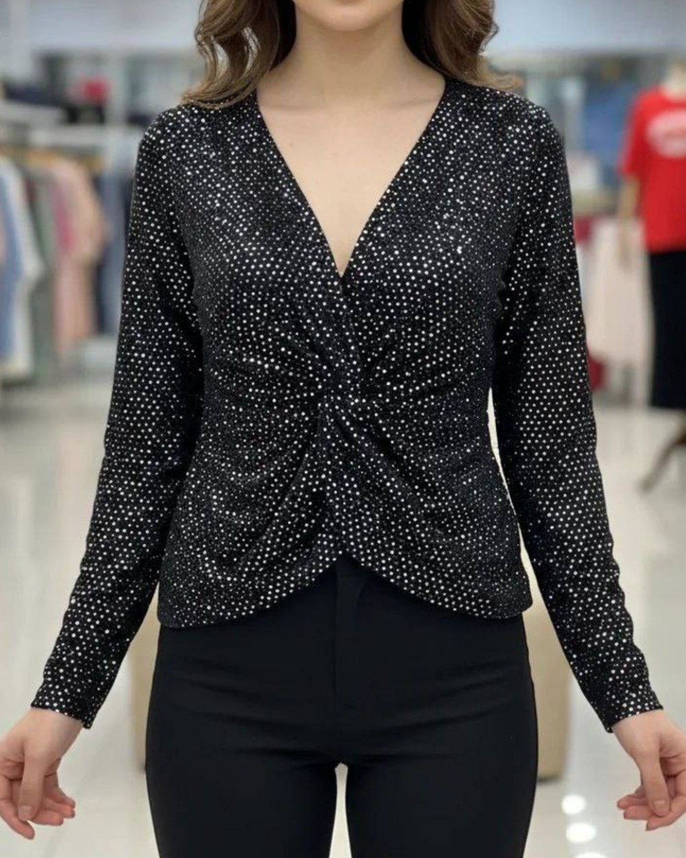 شومیز مجلسی پولک دوزی