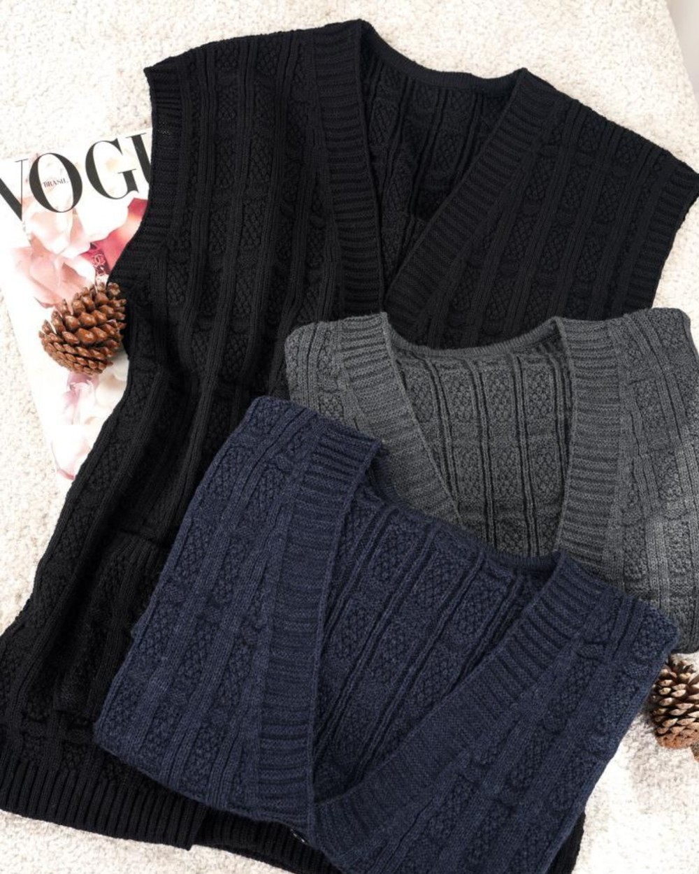 ژیله بافت مربعی جلو دکمه