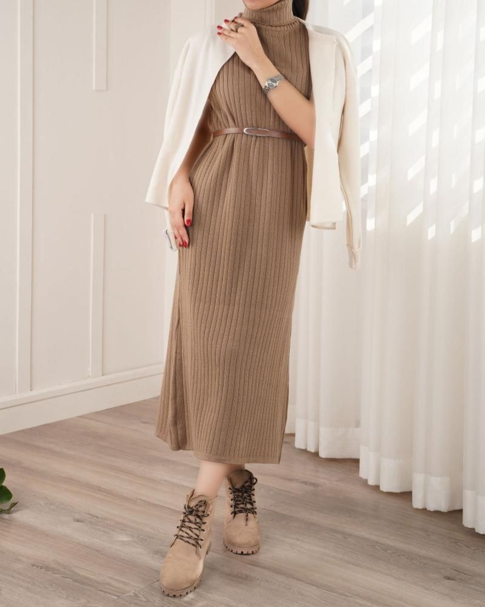 ماکسی بافت یقه اسکی