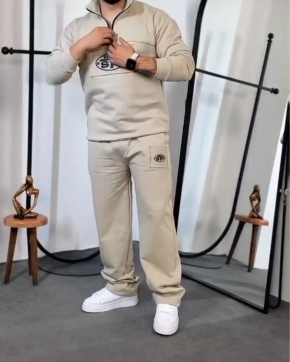 ست دورس سه نخ نیم زیپ