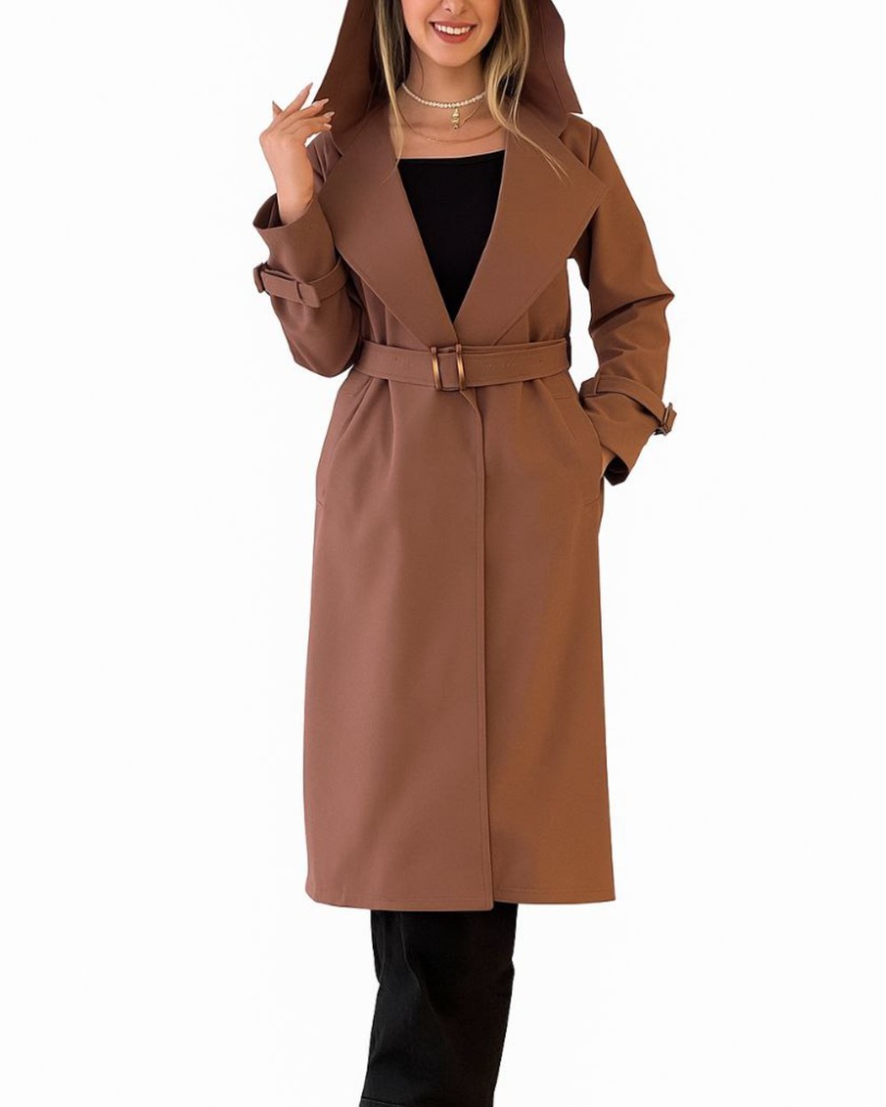 بارانی کلاه دار