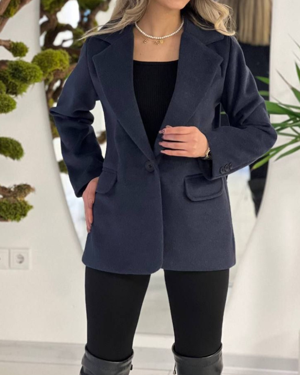 کت موهر تک دکمه