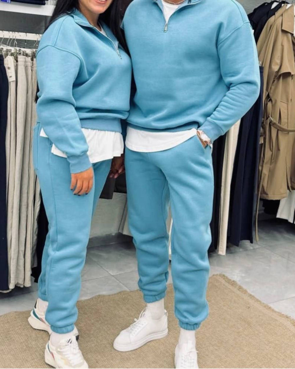 ست نبم زیپ و شلوار جاگر