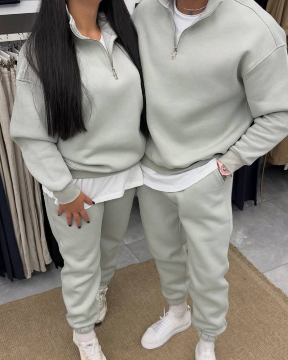 ست نبم زیپ و شلوار جاگر