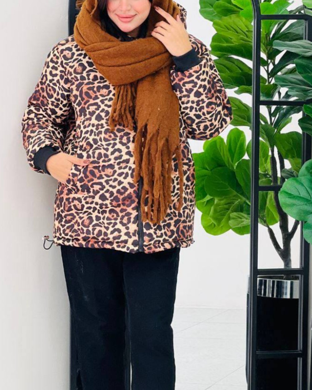 کاپشن پلنگی طنین